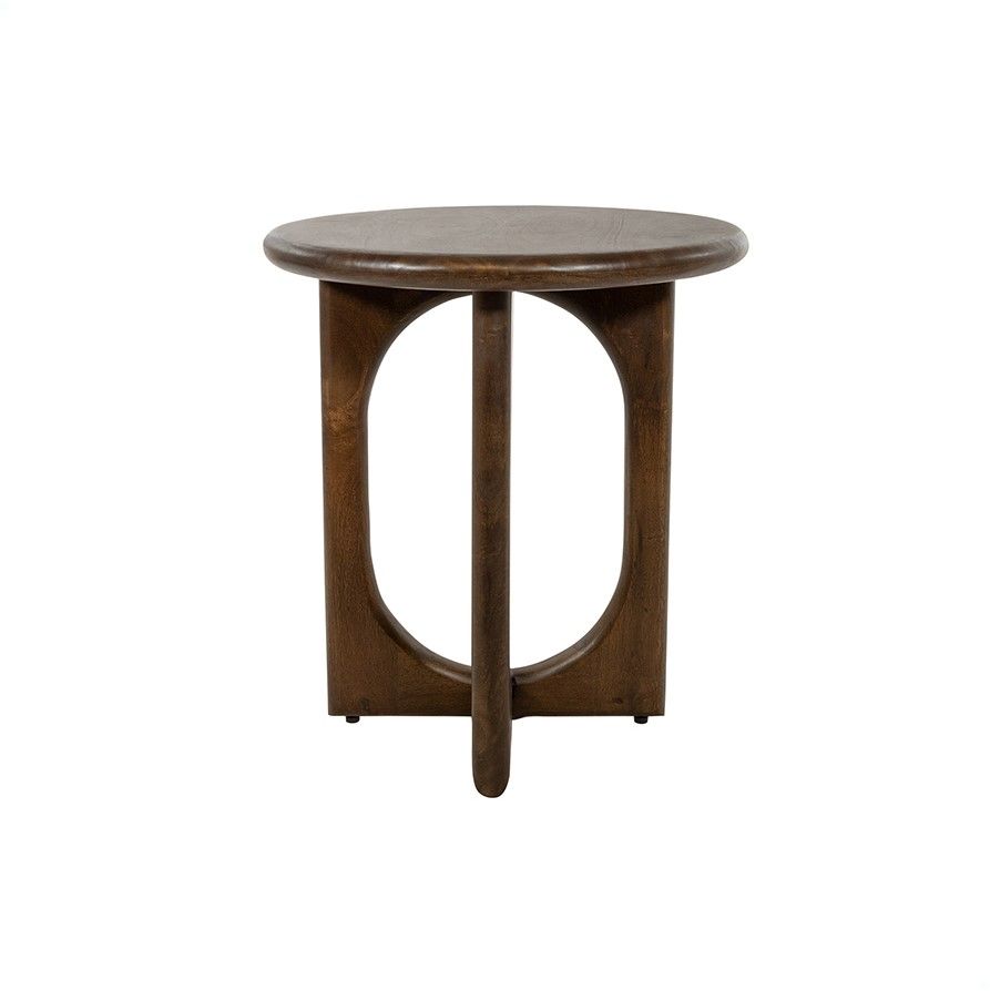 Bijzettafel Ø50, Mango Brown Walnut - Afbeelding 2