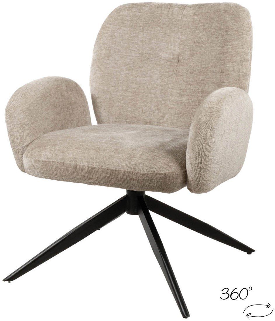 Bobby draaifauteuil 360 - Perfect Harmony - Liver 04
