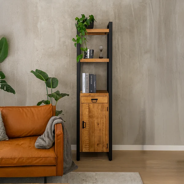 Boekenkast Friesland met deur en laden - Afbeelding 2