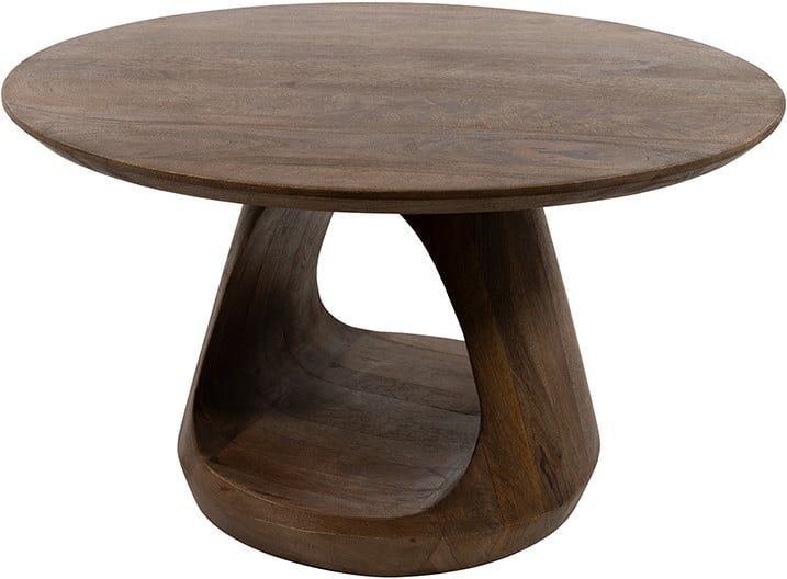 Bremen salontafel Ø70, H38, Mango Matt Walnut
