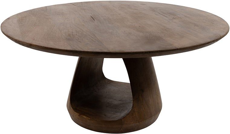 Bremen salontafel Ø90, H40, Mango Matt Walnut