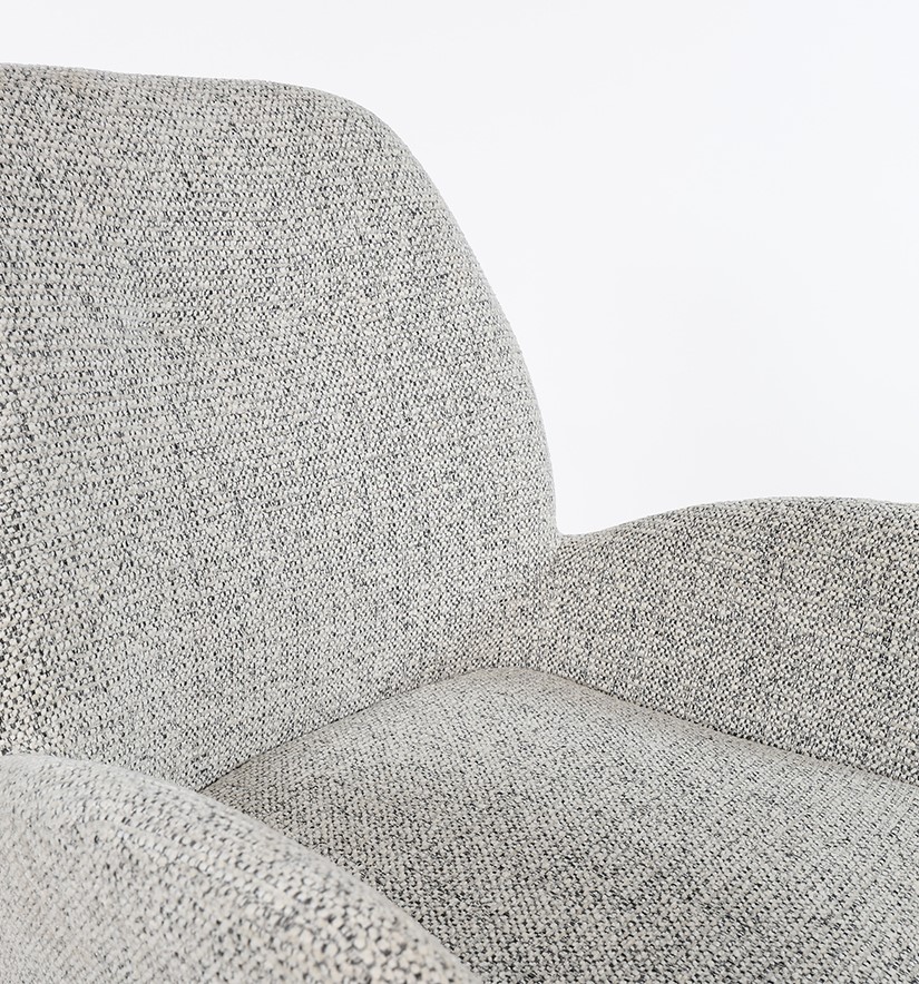 Charles armstoel - draaipoot 360 - Milan - Salt 'n Pepper 105 - Afbeelding 3