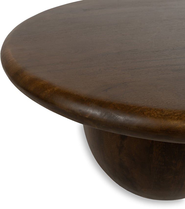 Salontafel Ø75, Mango Brown Walnut - Afbeelding 2