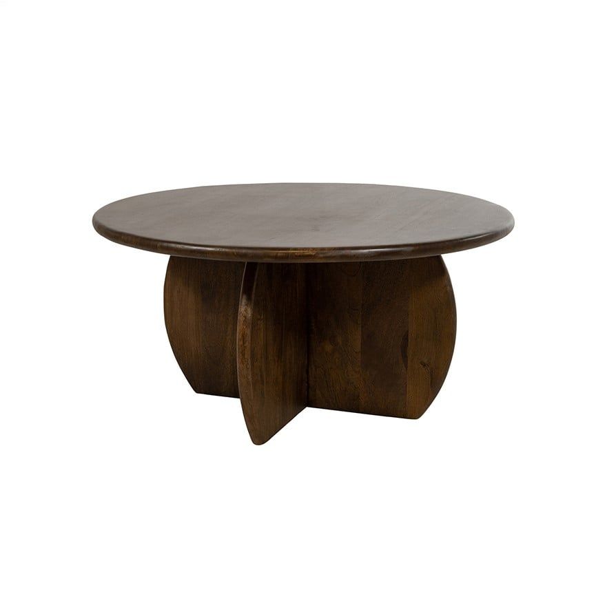 Salontafel Ø80, Mango Brown Walnut