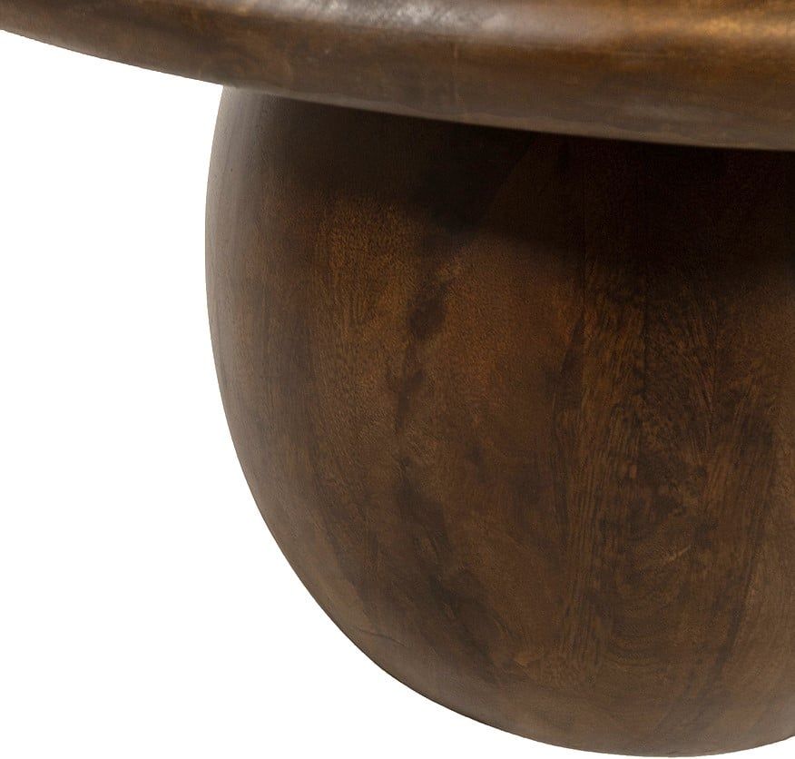 Salontafel Ø90, Mango Brown Walnut - Afbeelding 2