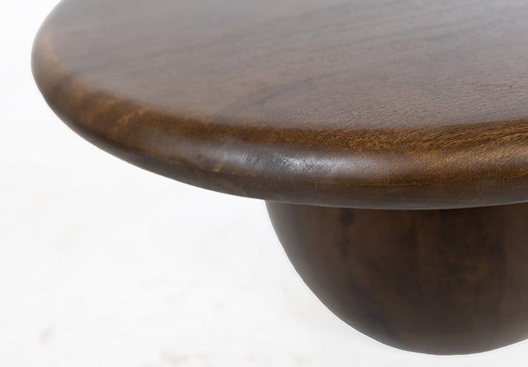 Salontafel Ø90, Mango Brown Walnut - Afbeelding 3