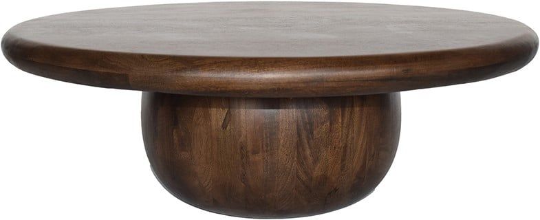 Salontafel Ø90, Mango Brown Walnut