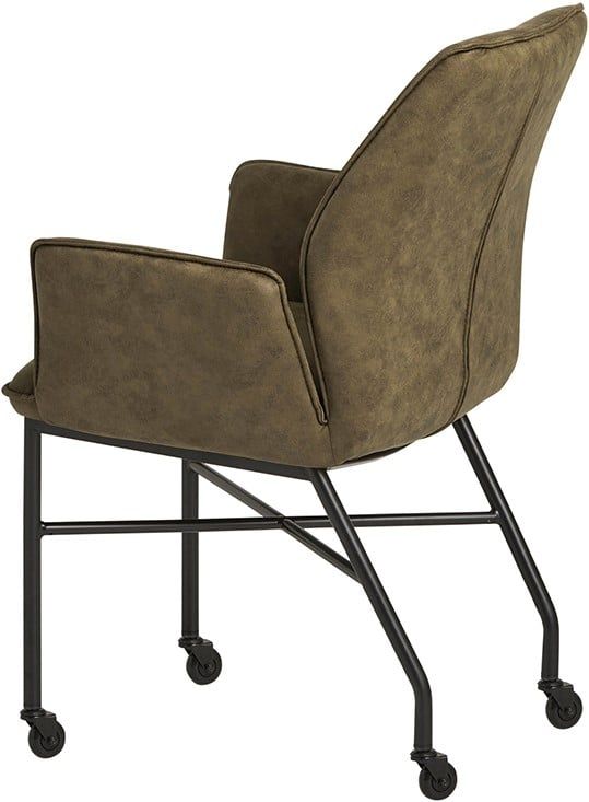 Denver eetkamerstoel - WHEEL - Micro - Olive 4