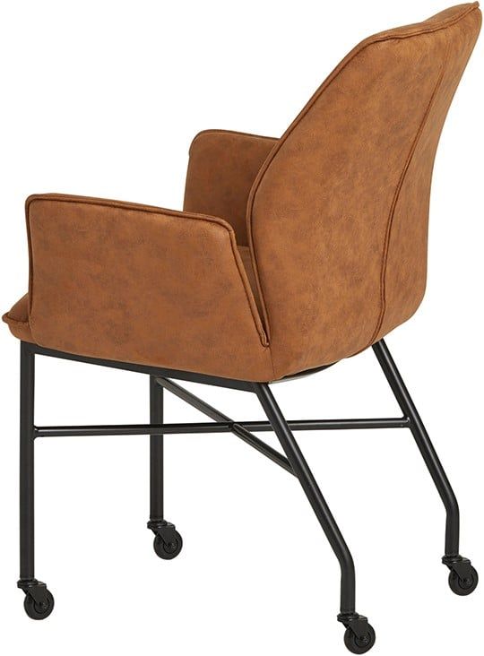 Denver eetkamerstoel - WHEEL - Micro - Tan 5