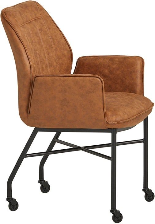 Denver eetkamerstoel - WHEEL - Micro - Tan 5 - Afbeelding 3