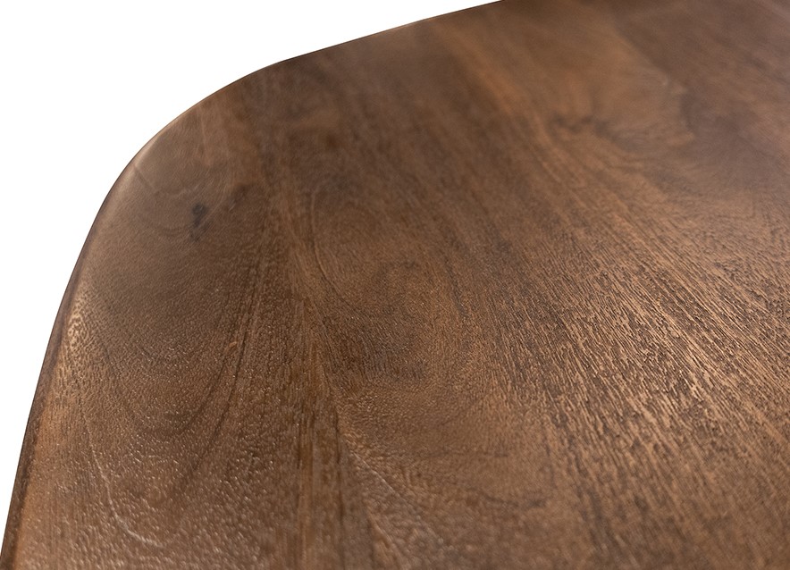 Eetkamertafel 220, langwerpig met ronde hoeken, Mango Espresso Brown - Afbeelding 3
