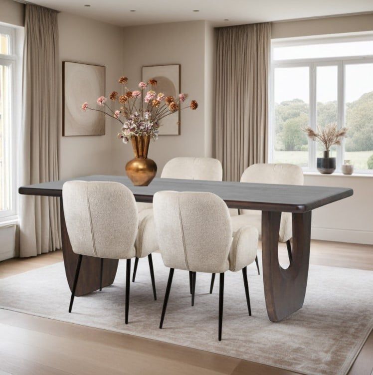 Eetkamertafel 220, Mango Brown Walnut - Afbeelding 3