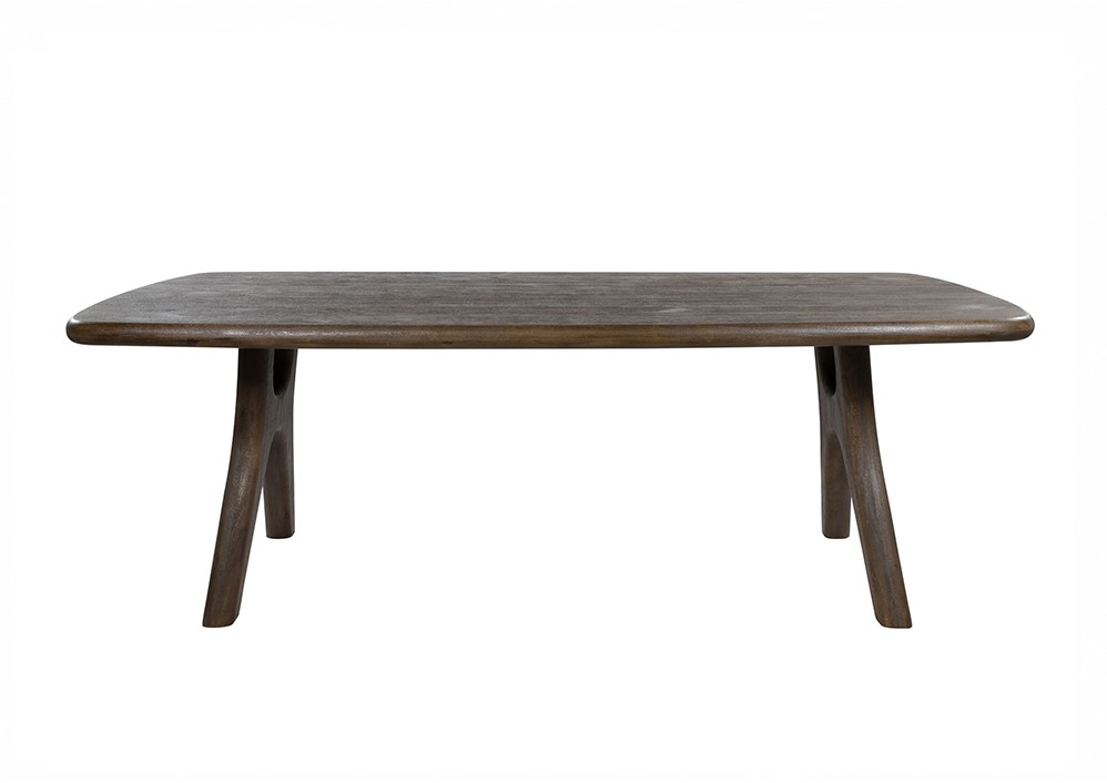 Eetkamertafel 240, langwerpig met ronde hoeken, Mango Espresso Brown - Afbeelding 2