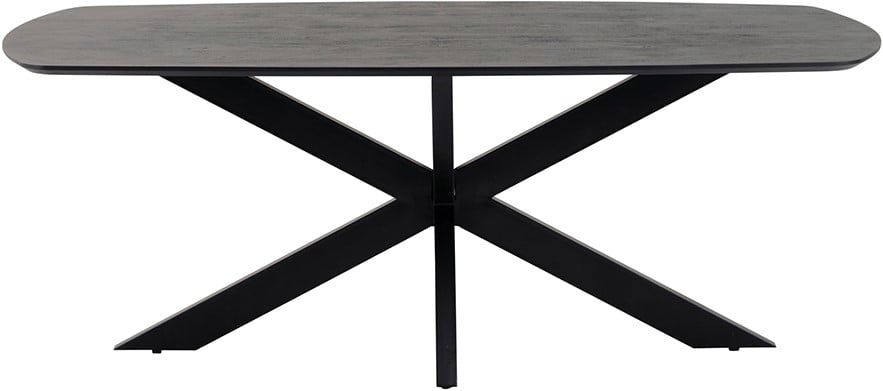 Eetkamertafel deens ovaal 180, Acacia Black - Afbeelding 2