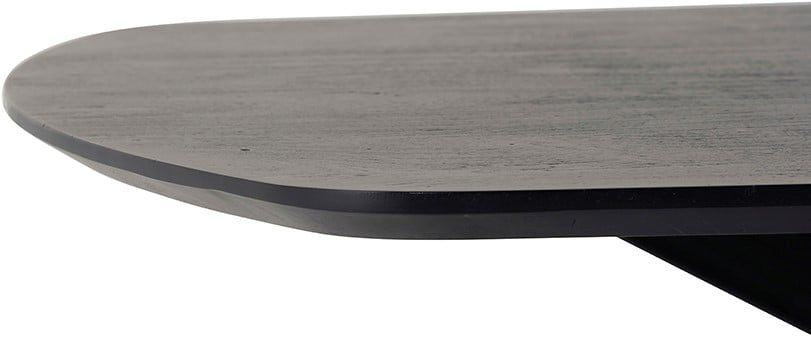 Eetkamertafel deens ovaal 210, Acacia Black - Afbeelding 4