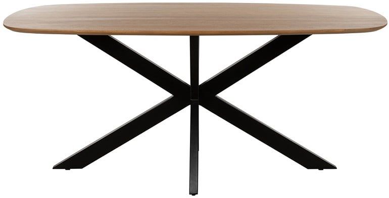 Eetkamertafel deens ovaal 210, Mango Smooth Natural - Afbeelding 2