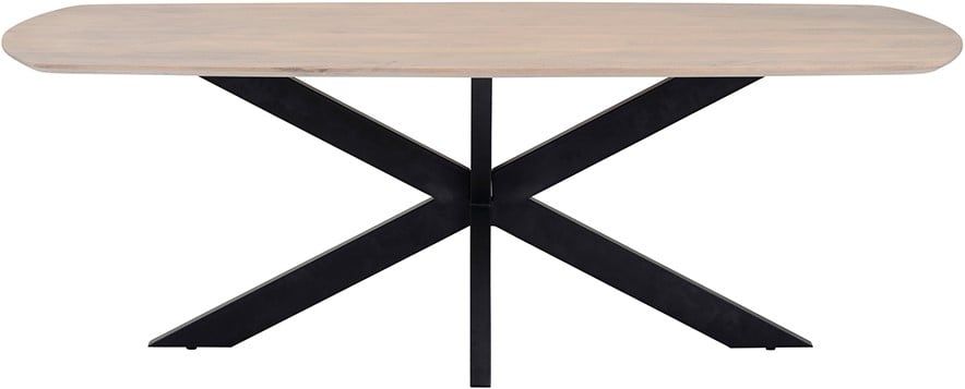 Eetkamertafel deens ovaal 230, Mango Ashblond - Afbeelding 2