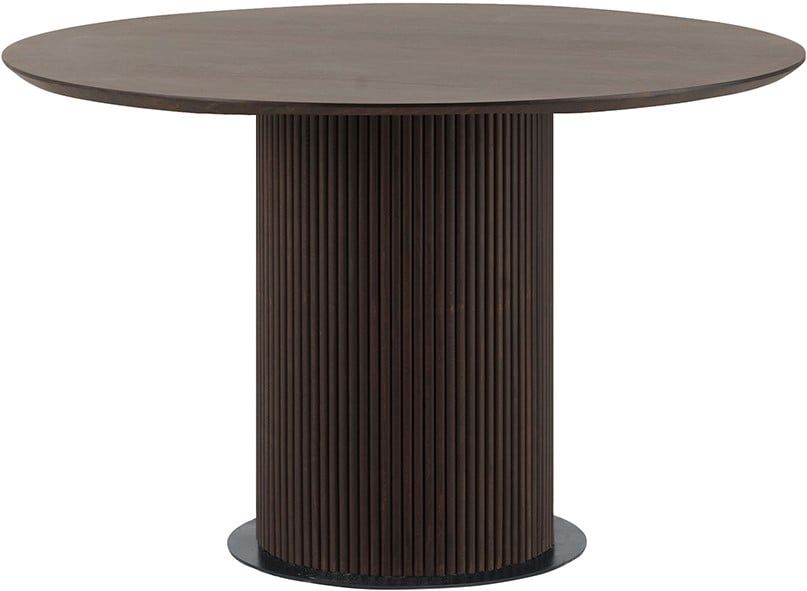 Eetkamertafel Ø120, Mango Dark Walnut