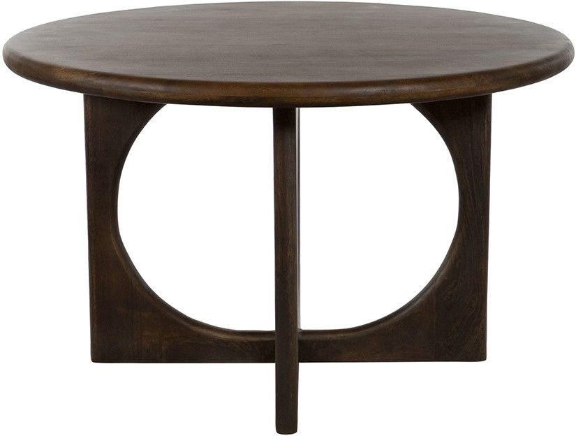 Eetkamertafel Ø130, Mango Brown Walnut - Afbeelding 2