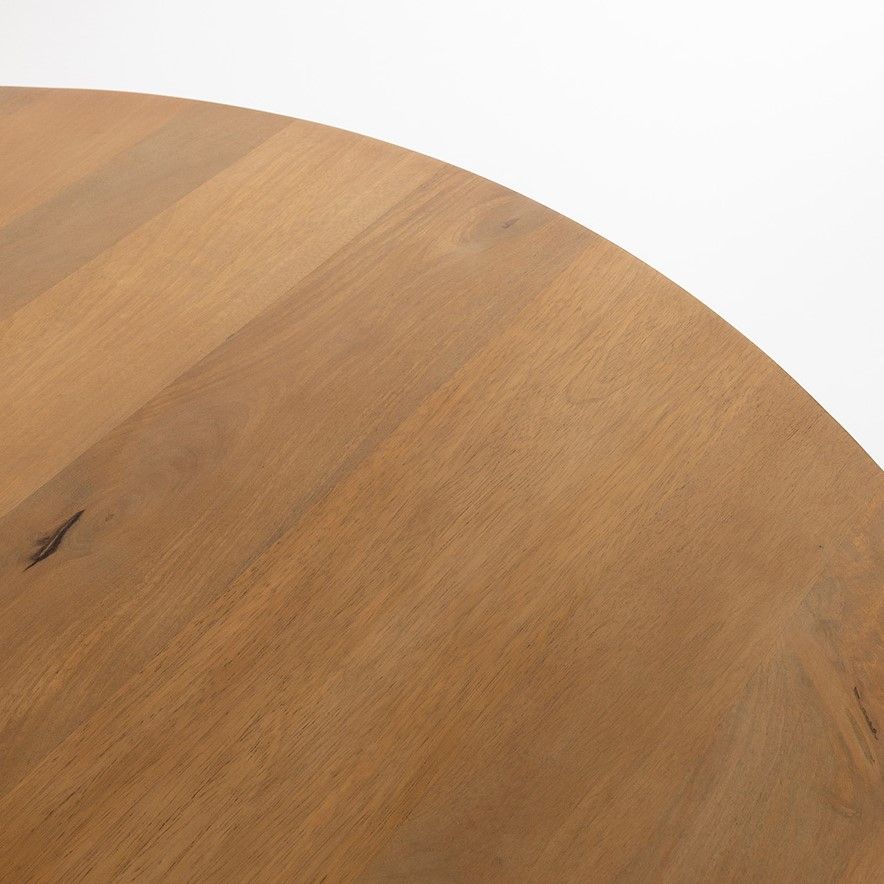 Eetkamertafel Ø130, Mango Smooth Natural - Afbeelding 3