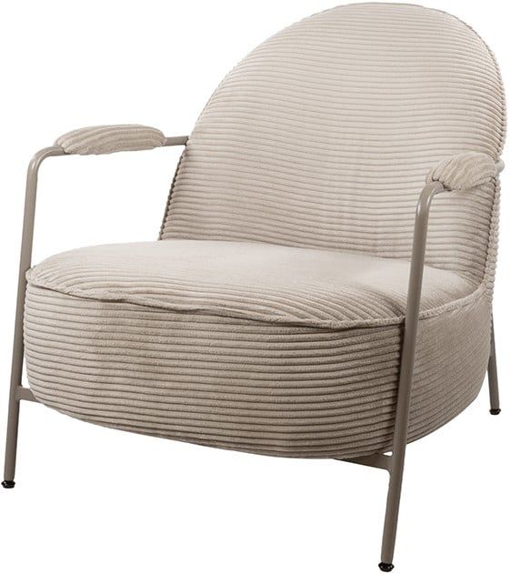 Elton Fauteuil - Sand Frame - Rib - Sand
