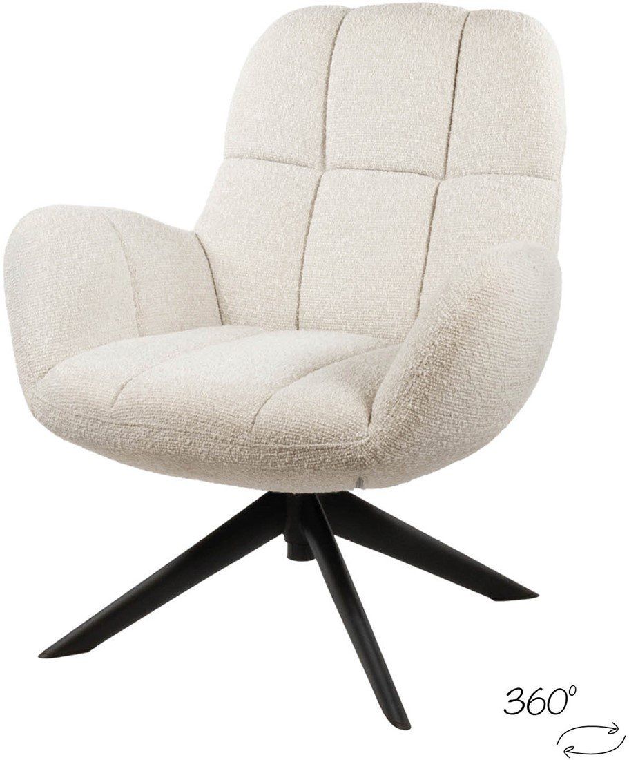 Elvis draaifauteuil 360 - Monet - Pearl 0855