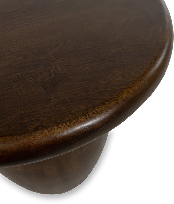 Bijzettafel Ø50, Mango Brown Walnut
