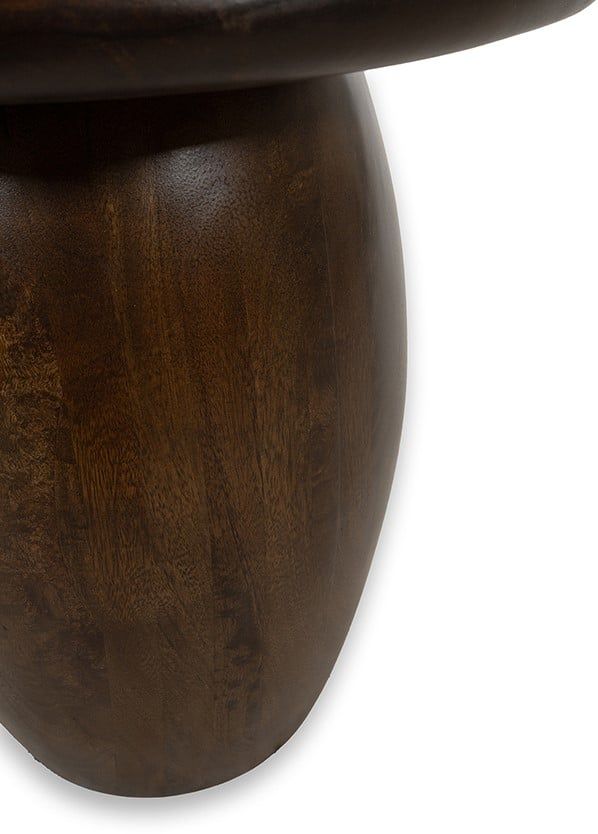 Bijzettafel Ø50, Mango Brown Walnut - Afbeelding 2
