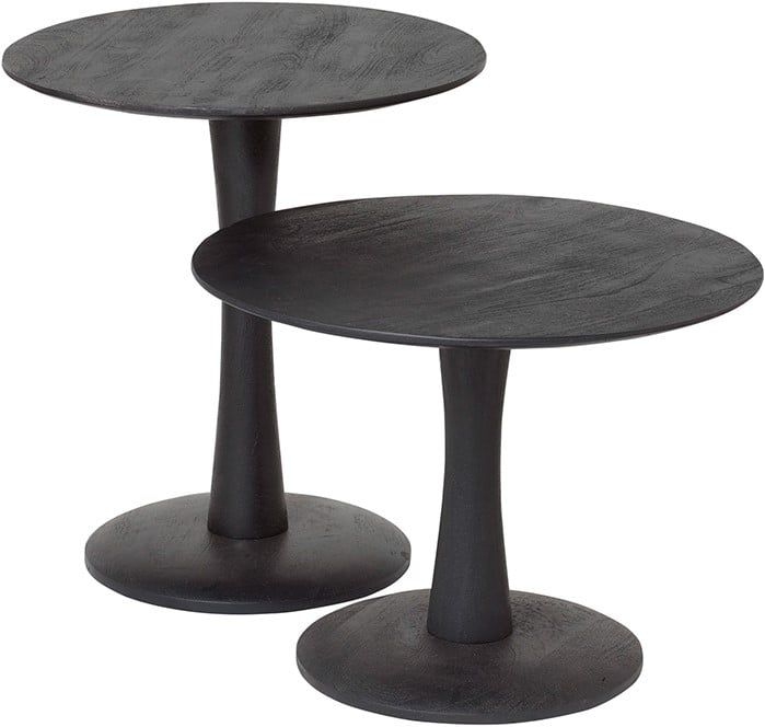 Bijzettafel Ø55, hoog, Black