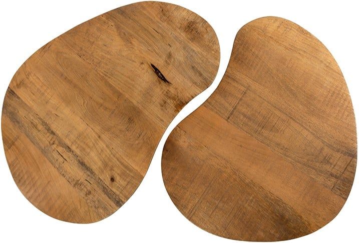 Erfurt salontafel organisch, set van 2, Smooth Natural - Afbeelding 2