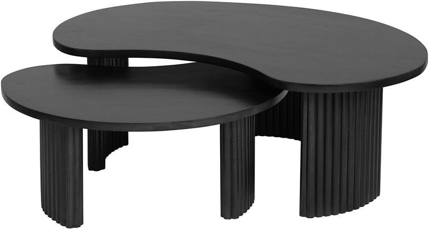 Firenze salontafel 125, boon vorm, Black - Afbeelding 3