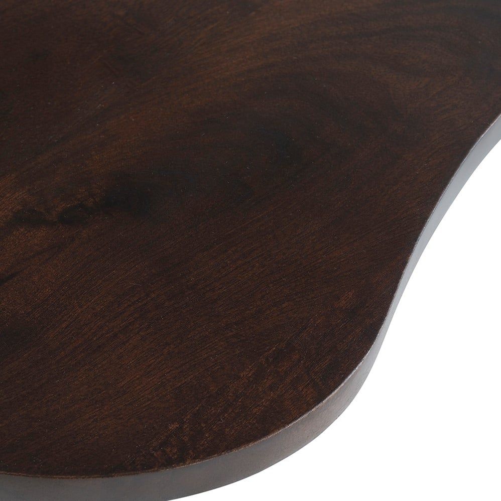 Firenze salontafel 85, boon vorm, Mango Brown Walnut - Afbeelding 3