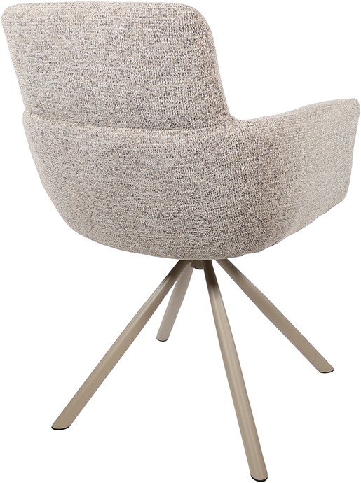 Harry armstoel - taupe draaipoot 360 - Present - Sandy 121 - Afbeelding 2