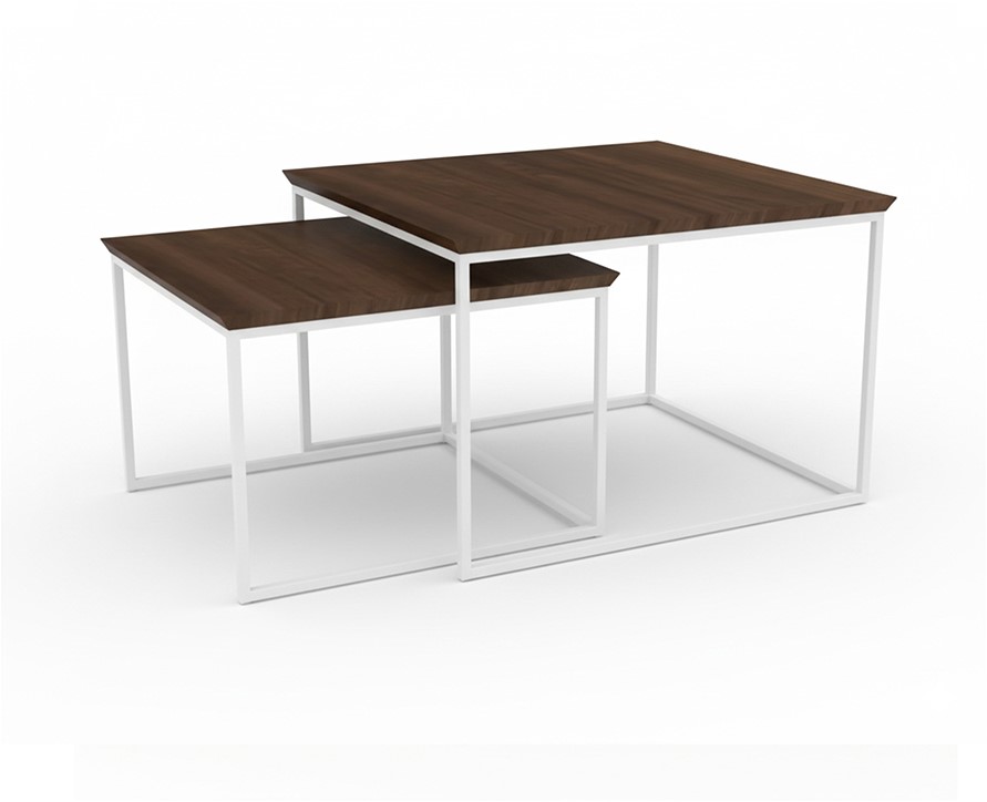 Jamaica salontafel, vierkant, set van 2