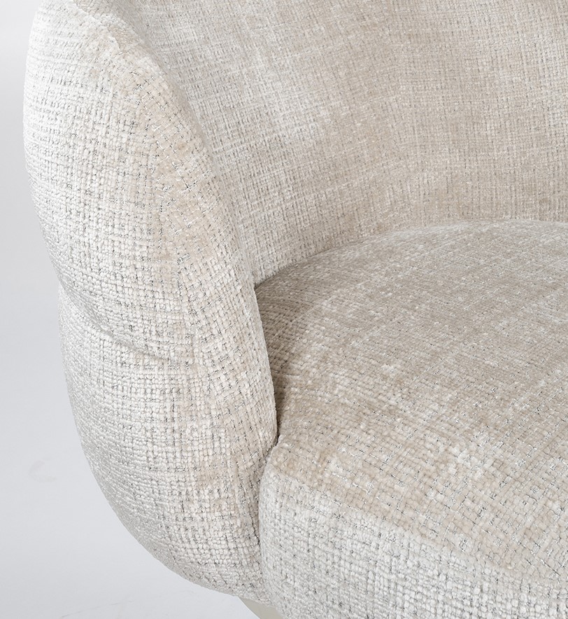 JLo eetkamerstoel - beige draaipoot 360 - Cremona - Taupe 04 - Afbeelding 3