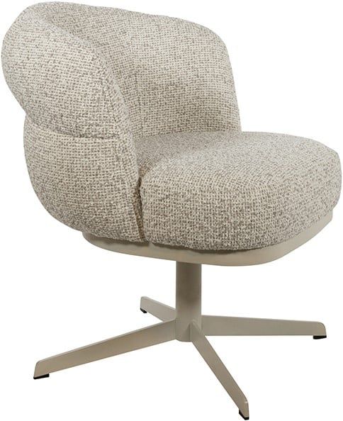 JLo eetkamerstoel - beige draaipoot 360 - Cuzco - Fog 3 - Afbeelding 4