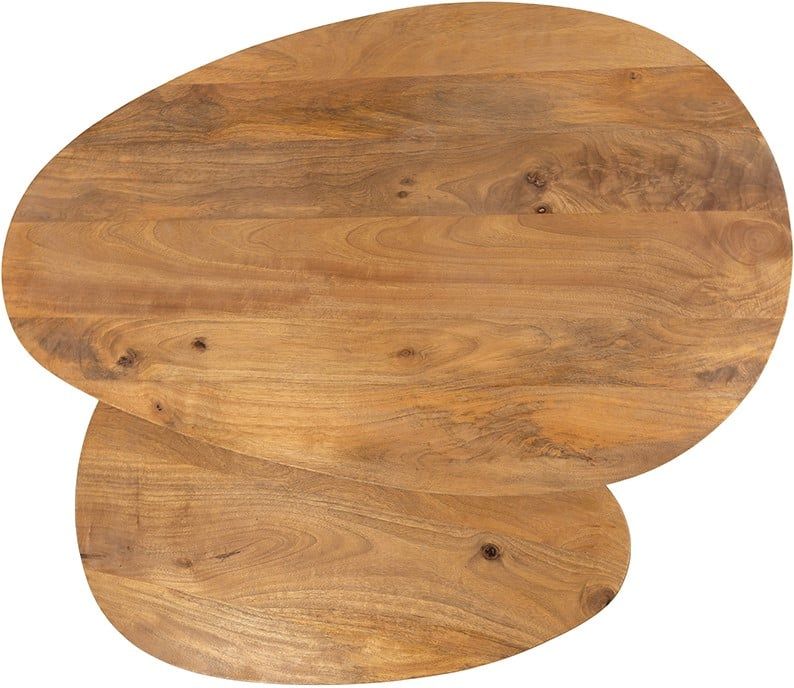 Kassel salontafel organisch, set van 2, Smooth Natural (17mm) - Afbeelding 2