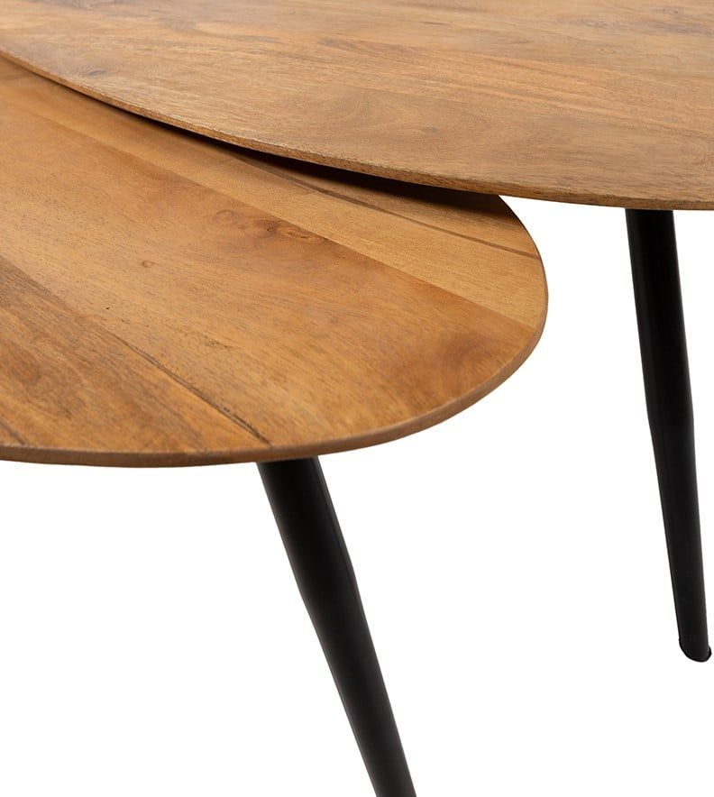 Kassel salontafel organisch, set van 2, Smooth Natural (17mm) - Afbeelding 3