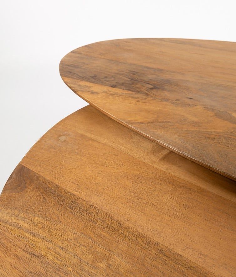Kassel salontafel organisch, set van 2, Smooth Natural (17mm) - Afbeelding 4