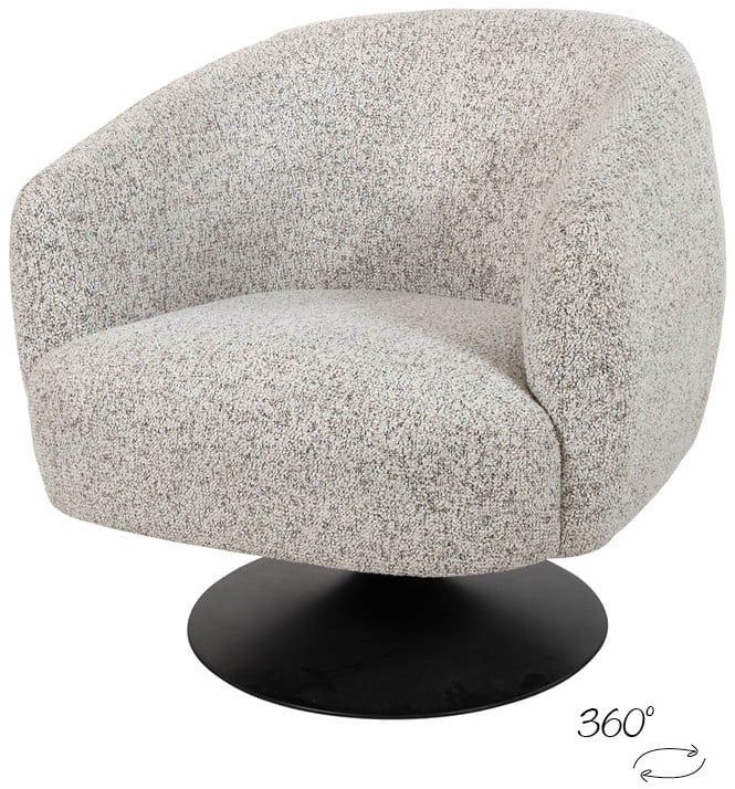 Louis draaifauteuil 360 - Puente - Ecru 06