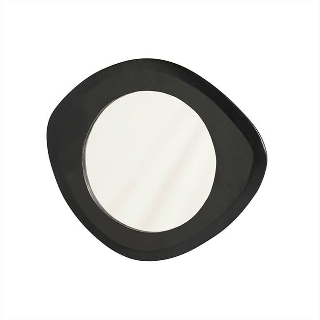 Spiegel 50, geometrisch, Black