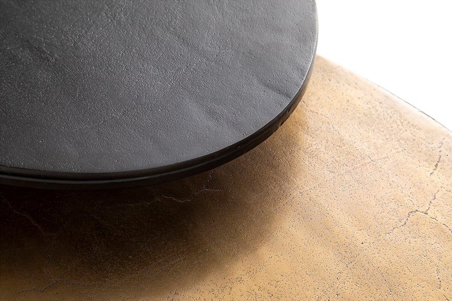 Monza salontafel set van 2, Blackish bronze and Brass antique - Afbeelding 2