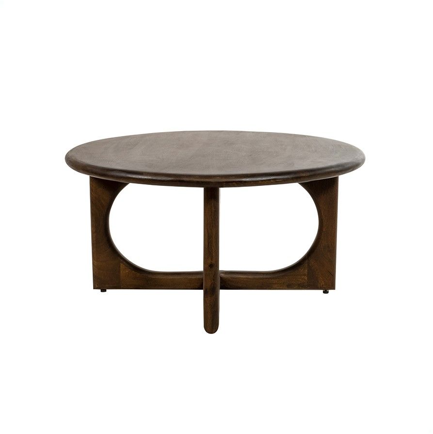 Salontafel Ø80, Mango Brown Walnut - Afbeelding 2