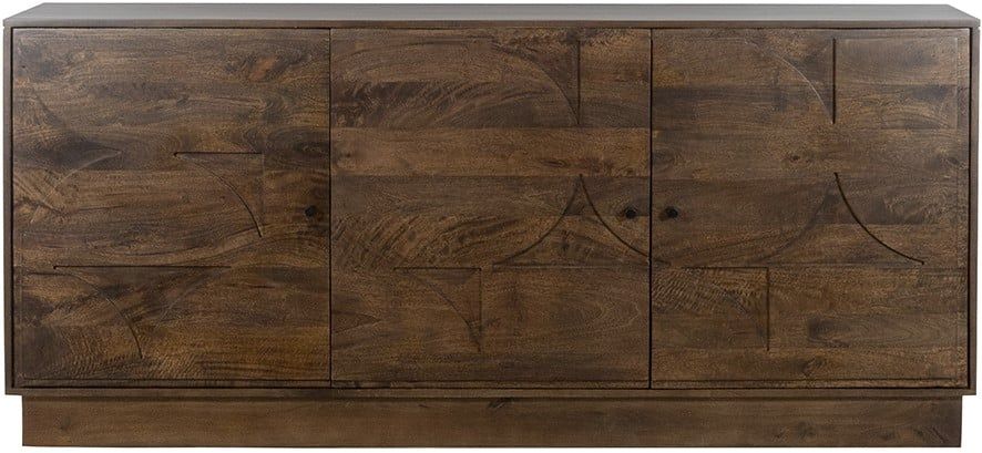 Dressoir 180 met 3 deuren, Mango Brown Walnut - Afbeelding 3