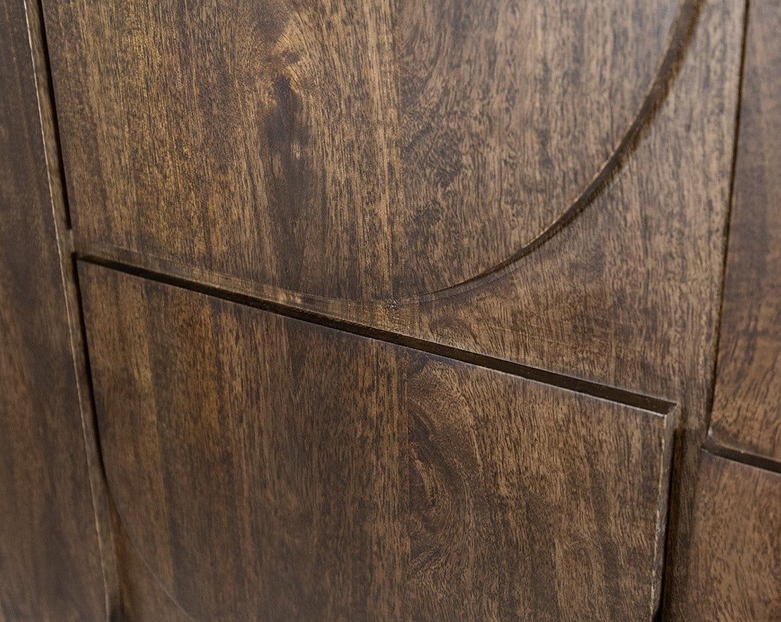 Dressoir 180 met 3 deuren, Mango Brown Walnut - Afbeelding 4