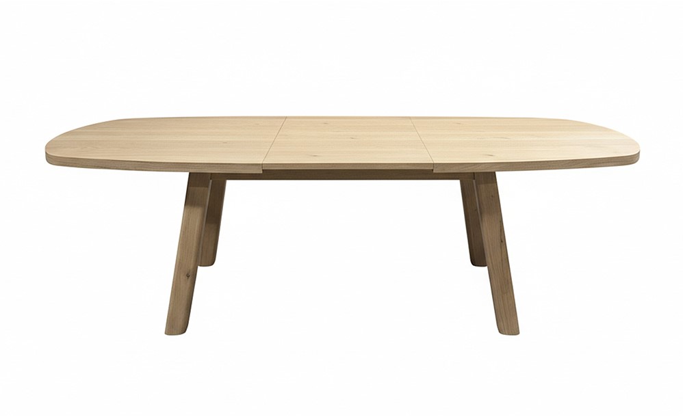 Turku eetkamertafel uitschuifbaar 160/220, deens ovaal, Natural Oak - Afbeelding 2