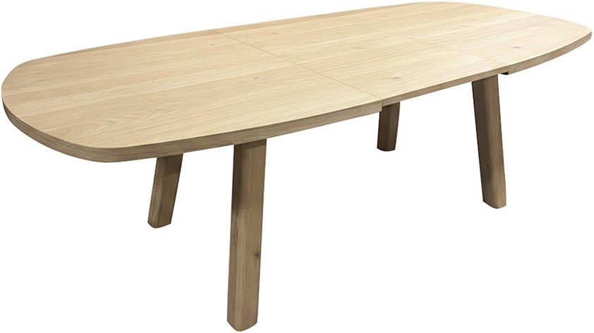 Turku eetkamertafel uitschuifbaar 180/240, deens ovaal, Natural Oak