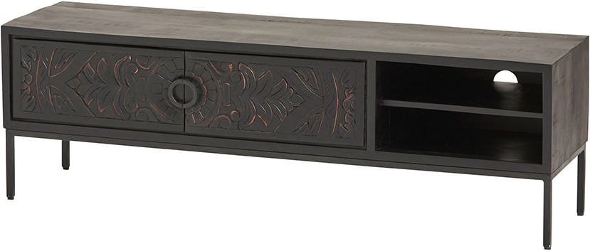 TV dressoir 160 met 2 deuren en 2 open vakken (VSR)